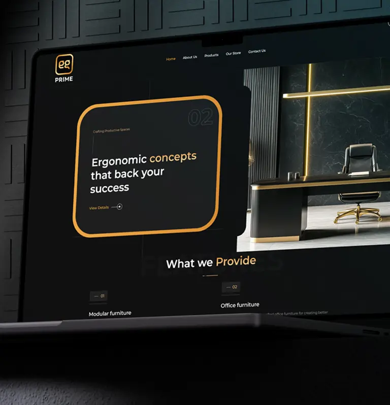 eg-prime's website developed by brandncodes