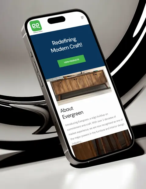 Evergreen mobile mockup