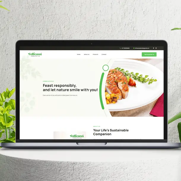 follicena website design
