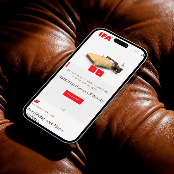 IFA Home websites mobile view
