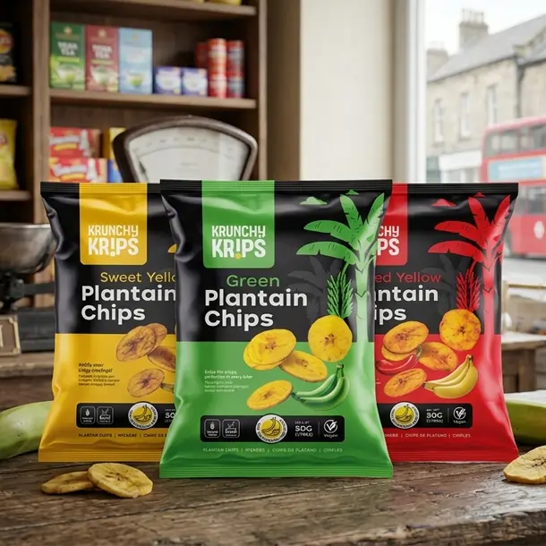 krunchy krips package design