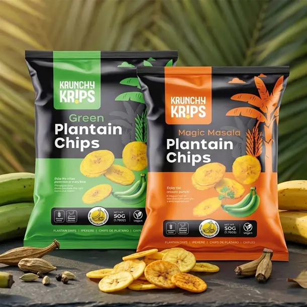 krunchy krips package design