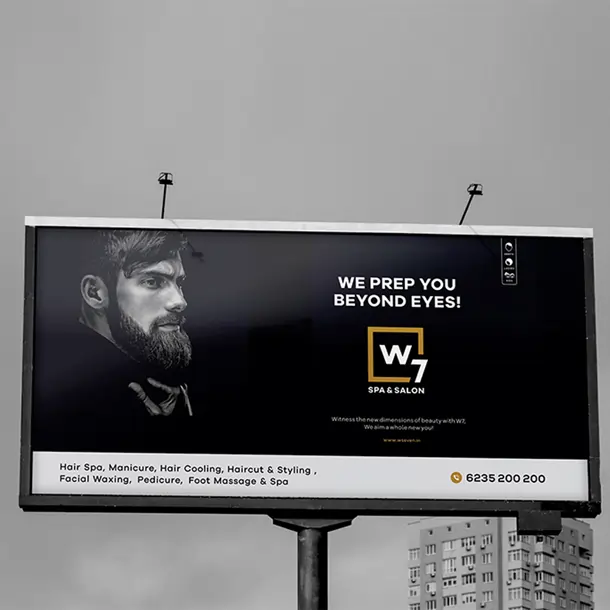 w7 salon billboard