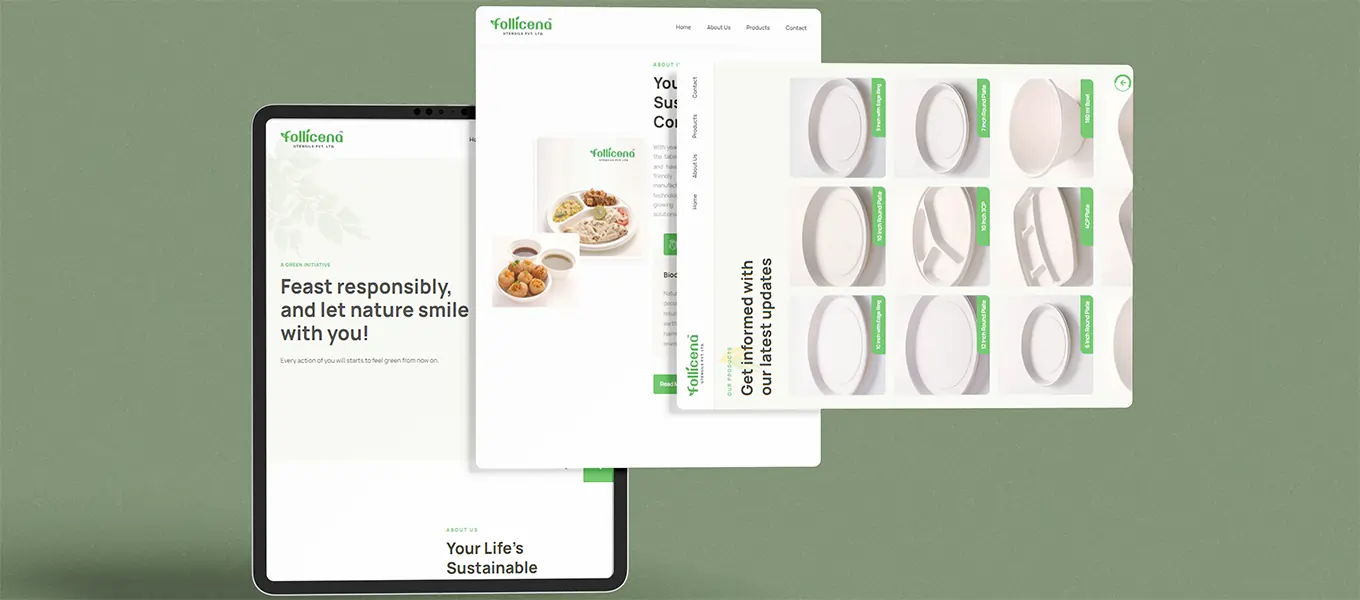 follicena website in multiple screen
