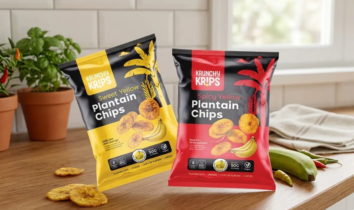 krunchy krips package design