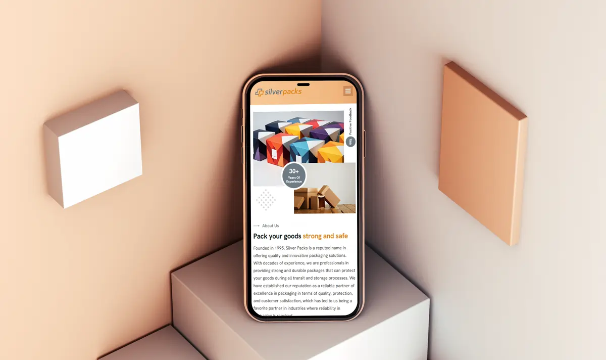 silverpacks mobile view