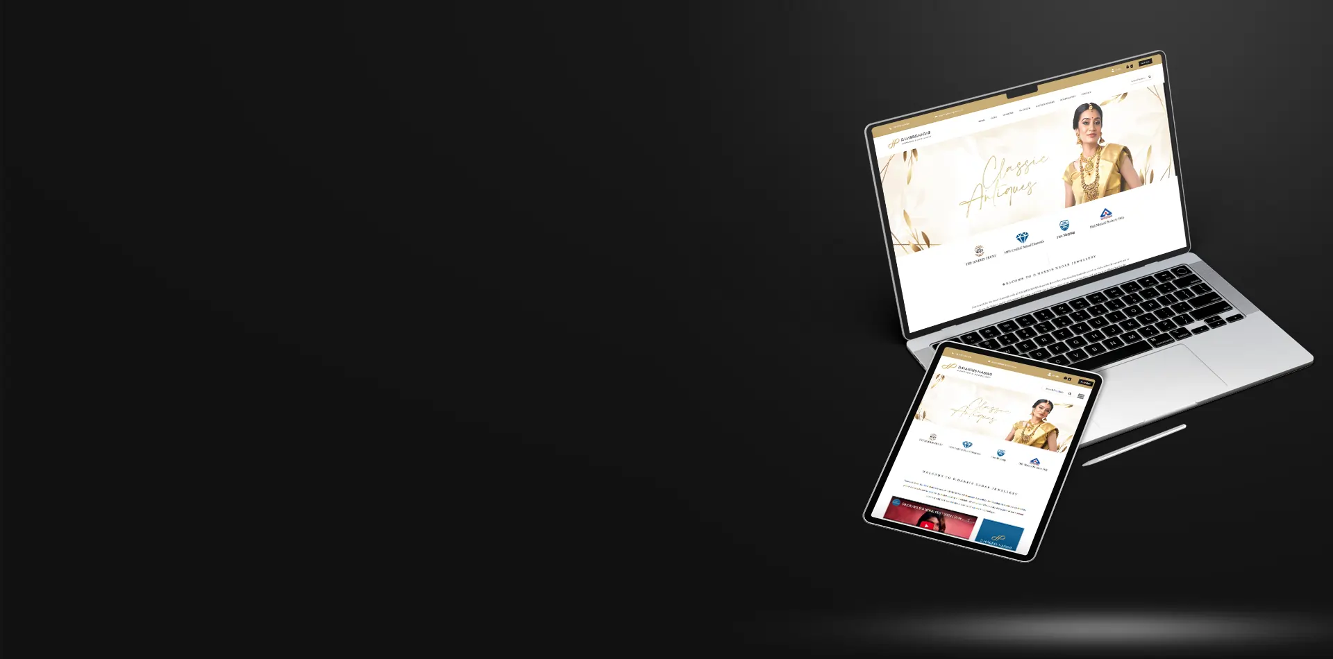 Harris Nadar Jewellery website