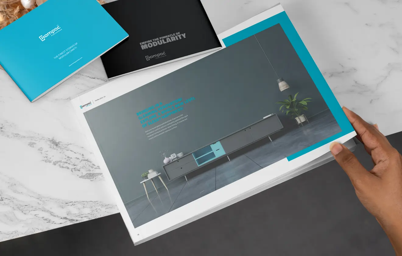 Hompac brochure design