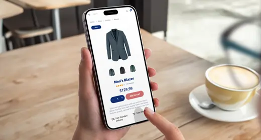 Mobile optimized online shopping